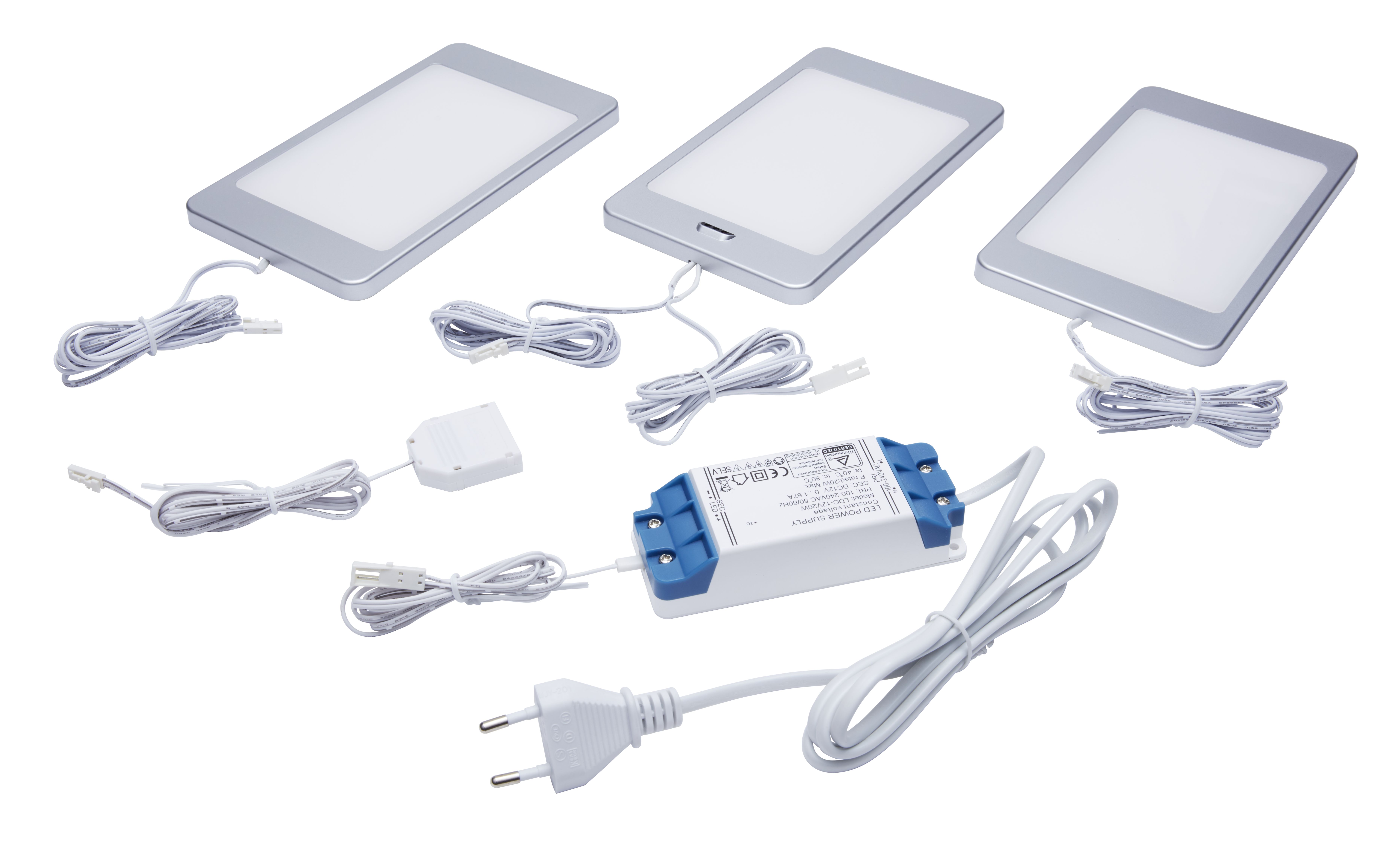 LED Unterbauleuchten 3er Set PANEL - Hölscher Leuchten